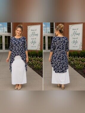Nuggles Paisley High-Low Tunic Top